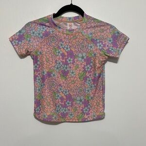 Wonder Nation Pink and Purple One Piece Swimsuit